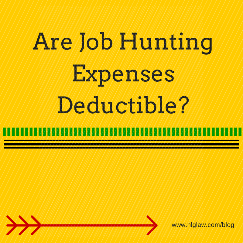 Are Job Hunting Expenses Deductible?